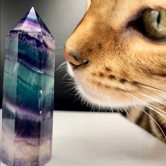 Rainbow Fluorite Wands Points - Picture 3 of 5